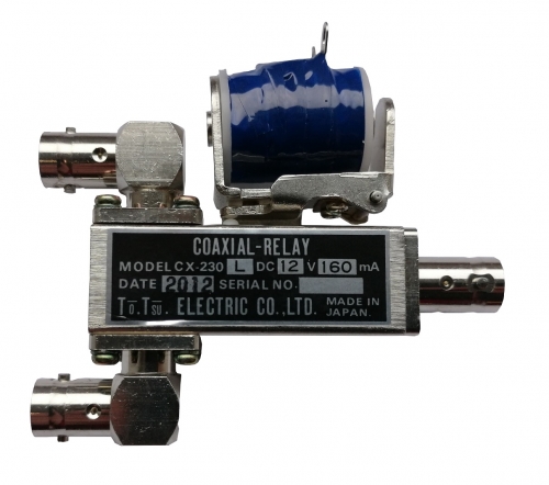 CX-230L Coaxial Relais 3x BNC Connector
