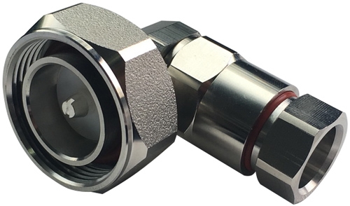 7-16 DIN Right Angle Male Connector for 1/2", OMNI FIT™ standard