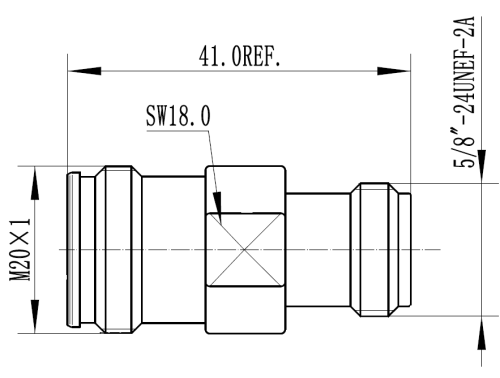 Adapter 4.3-10 Buchse - N Buchse